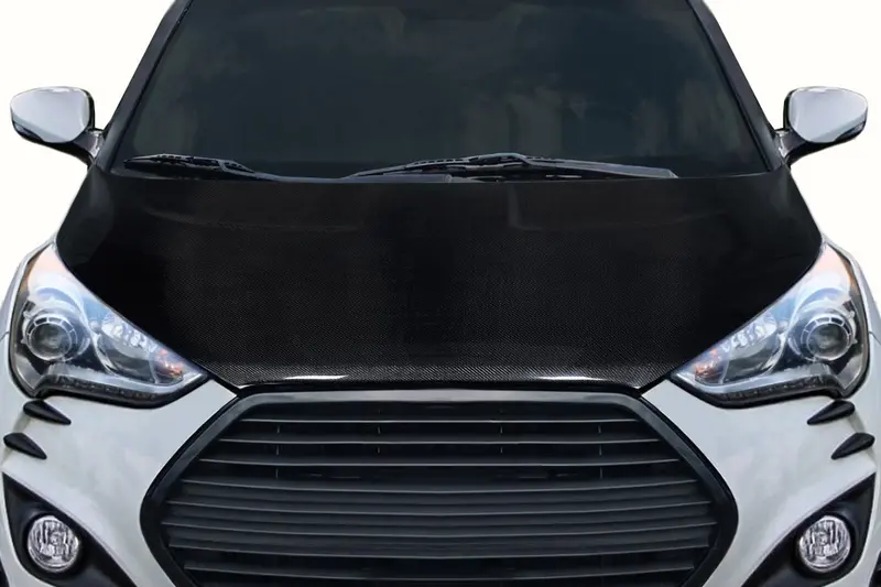 Carbon Creations 12-17 Hyundai Veloster Carbon Fiber Oem Type Hood 1