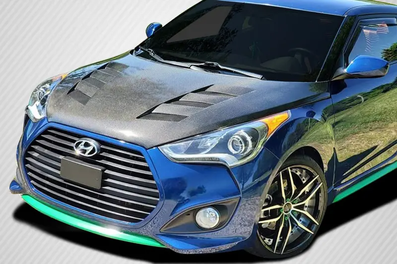 Carbon Creations 12-17 Hyundai Veloster Hyundai Veloster Cf Am-S Hood 1