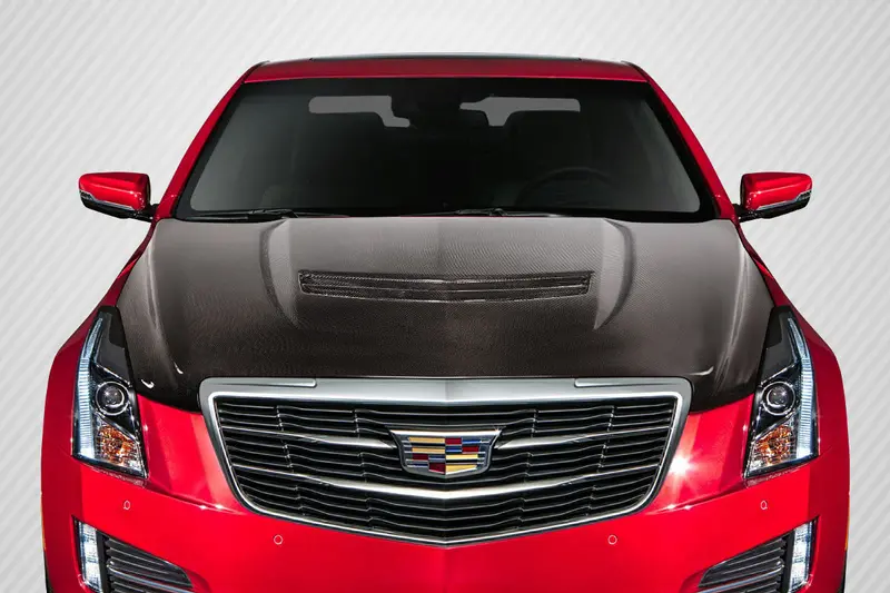 Carbon Creations 12-19 Cadillac Ats Carbon Fiber V Type Hood 1