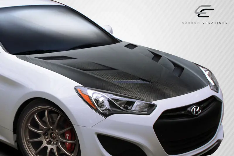 Carbon Creations 13-16 Hyundai Genesis Coupe 2Dr Cf Dritech Am-S Hood 2