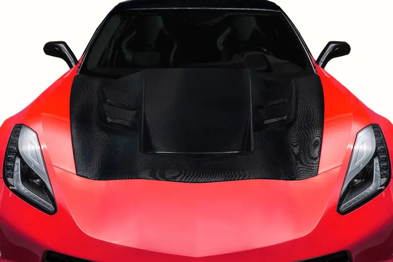 Carbon Creations 14-19 Chevry Corvette C7 Carbon Fiber Eagle Eye Hood 1
