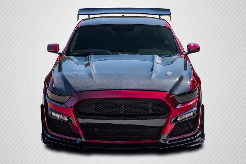 Carbon Creations 15-17 Ford Mustang Carbon Fiber Gt350 Type Hood 1