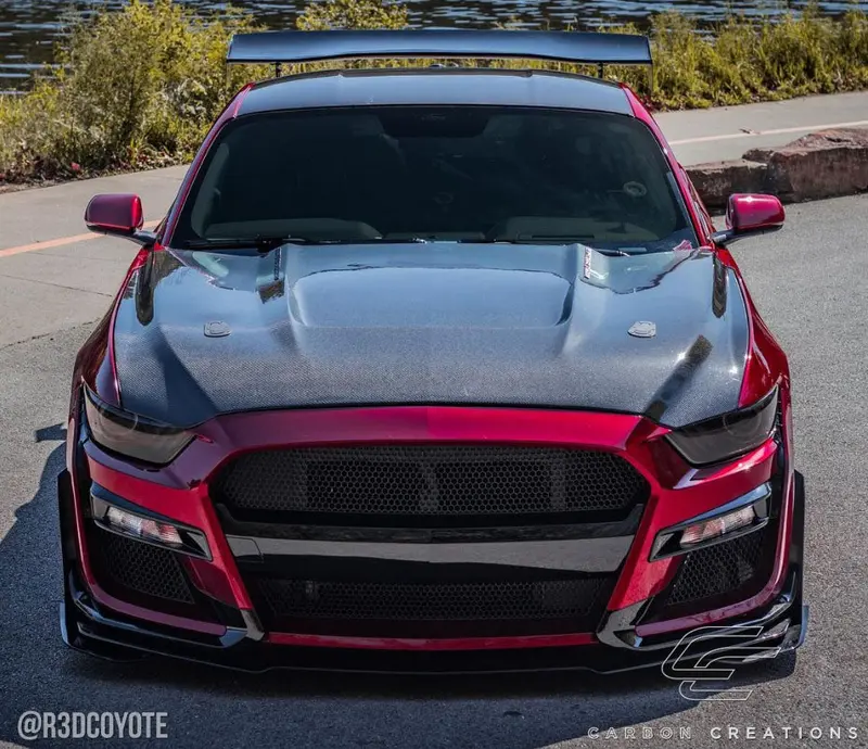 Carbon Creations 15-17 Ford Mustang Carbon Fiber Gt350 Type Hood 2