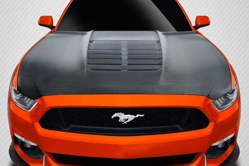 Carbon Creations 15-17 Ford Mustang Carbon Fiber Gt500 V2 Hood 1
