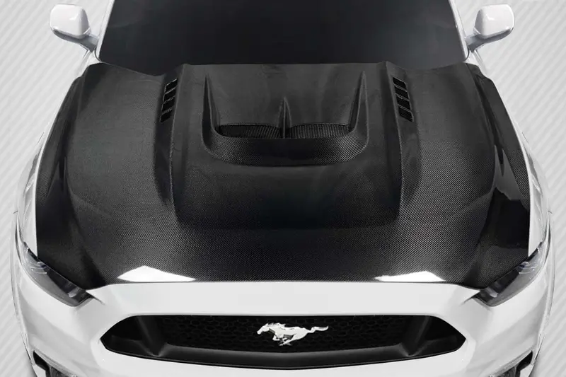 Carbon Creations 15-17 Ford Mustang Carbon Fiber Kryptonic Hood 1
