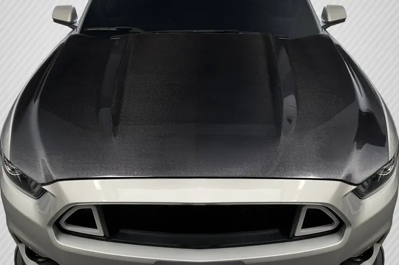 Carbon Creations 15-17 Ford Mustang Carbon Fiber Oem Type Hood 1