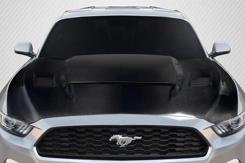 Carbon Creations 15-17 Ford Mustang Carbon Fiber R Spec Hood 1