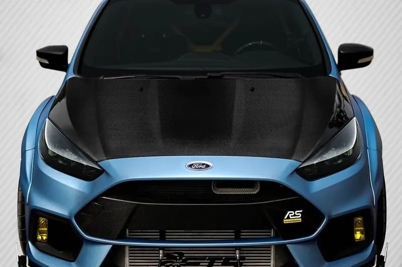 Carbon Creations 15-18 Ford Focus Carbon Fiber Oem Type Hood 1