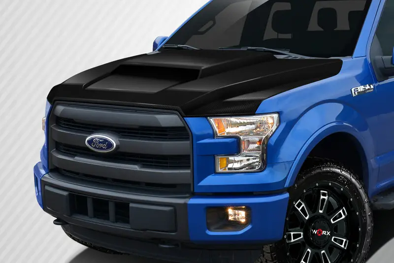 Carbon Creations 15-20 Ford F-150 Carbon Fiber Grid Hood 1