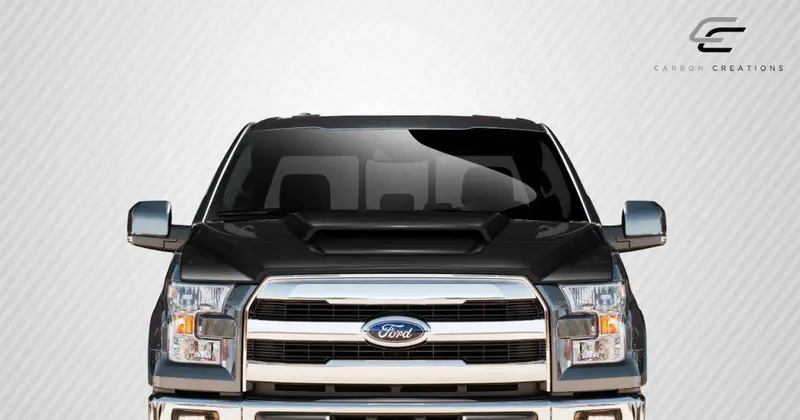 Carbon Creations 15-20 Ford F-150 Carbon Fiber Grid Hood 2