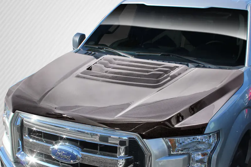 Carbon Creations 15-20 Ford F-150 Carbon Fiber Raptor Type Hood 2