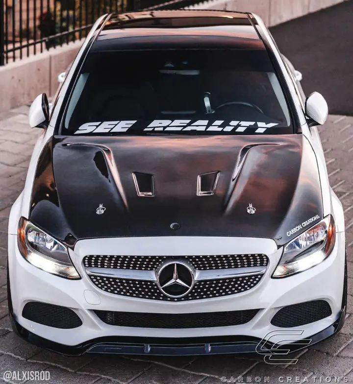Carbon Creations 15-21 Benz C Class W205 Cf Black -Series Type Hood 2