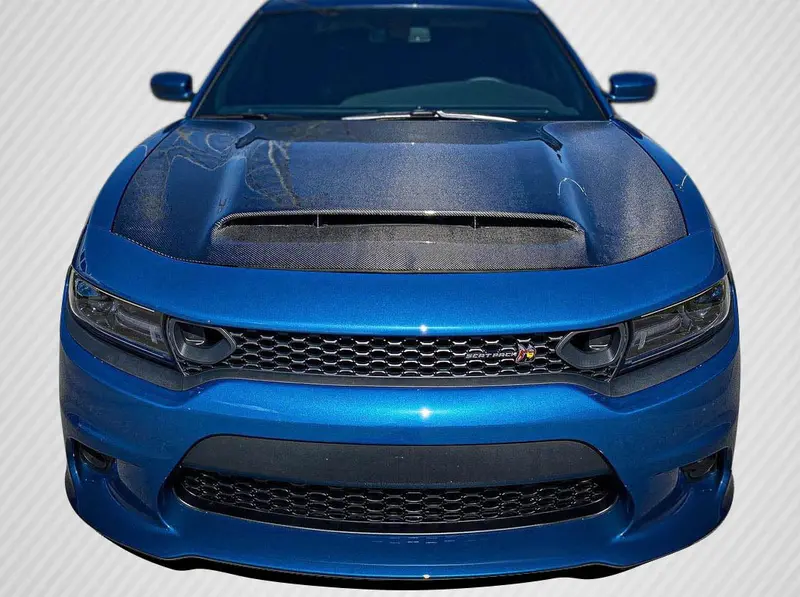 Carbon Creations 15-23 Dodge Charger Carbon Fiber Demon Type Hood 1