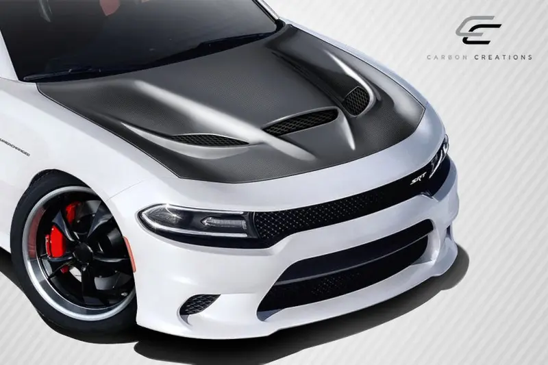 Carbon Creations 15-23 Dodge Charger Cf Dritech Hellcat Type Hood 2