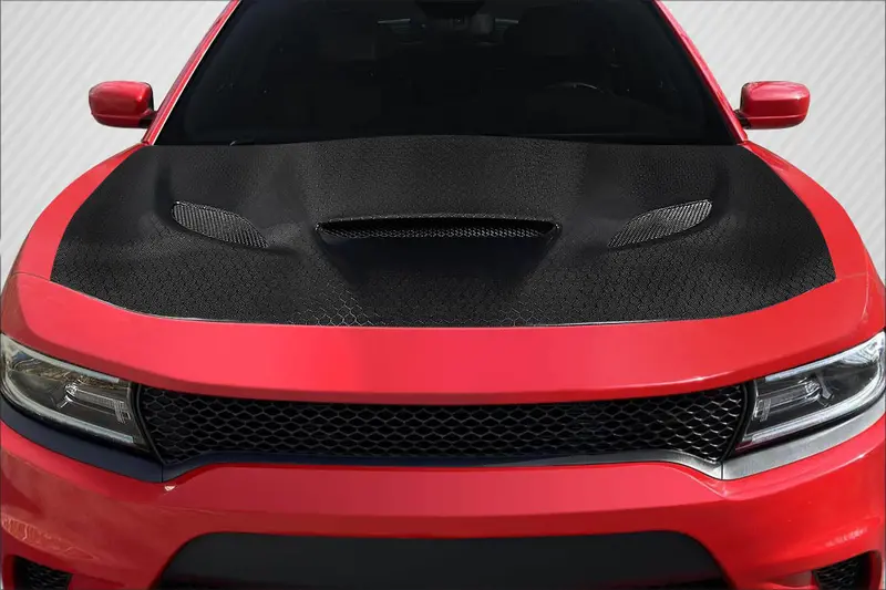 Carbon Creations 15-23 Dodge Charger Geo6ix Dritech Hellcat Type Hood 1