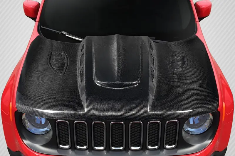 Carbon Creations 15-23 Jeep Renegade Carbon Fiber Thermal Hood 1