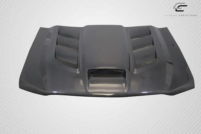 Carbon Creations 16-18 Chevry Silverado Carbon Fiber Viper Type Hood 2