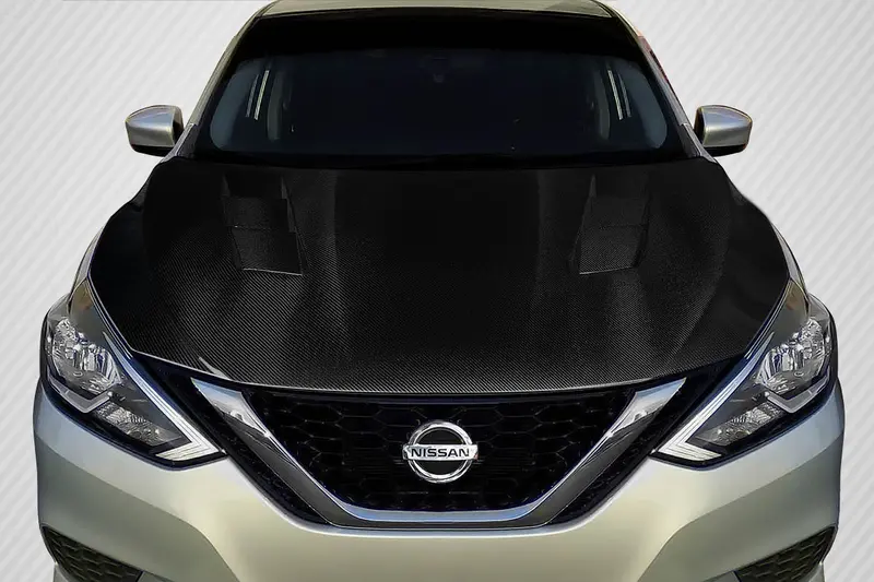 Carbon Creations 16-19 Nissan Sentra Carbon Fiber Js Hood 1