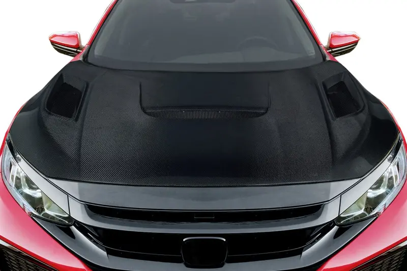 Carbon Creations 16-21 Honda Civic Carbon Fiber Shingo Hood 1