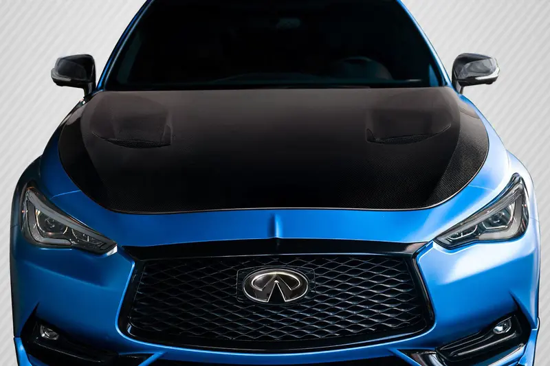 Carbon Creations 16-22 Infiniti Q60 Carbon Fiber Ts1 Hood 1