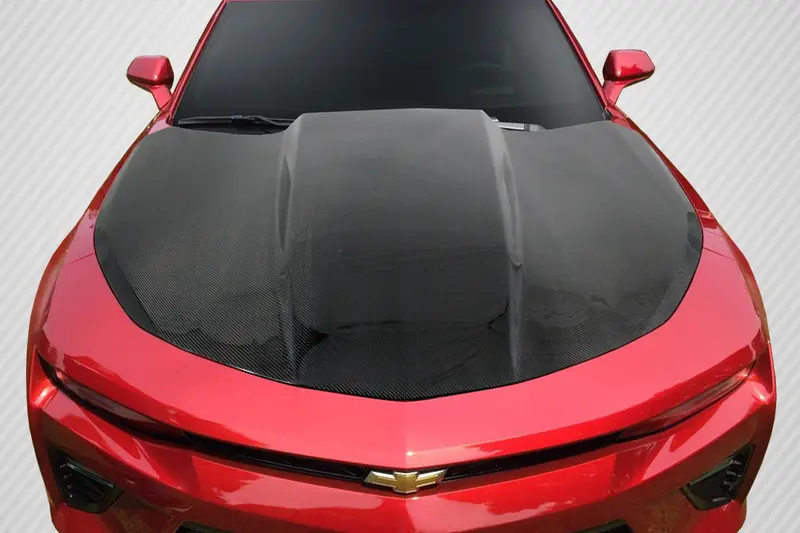 Carbon Creations 16-23 Chevry Camaro Carbon Fiber Dritech Cowl Hood 1