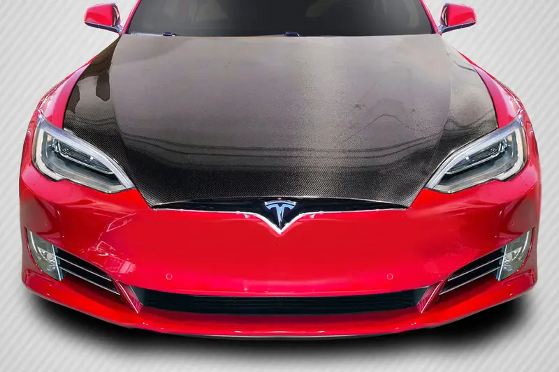 Carbon Creations 16.5-21.5 Tesla Model S Cf Dritech Oem Type Hood 1