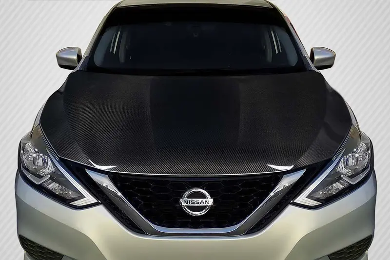 Carbon Creations 17-19 Nissan Sentra Carbon Fiber Oem Type Hood 1