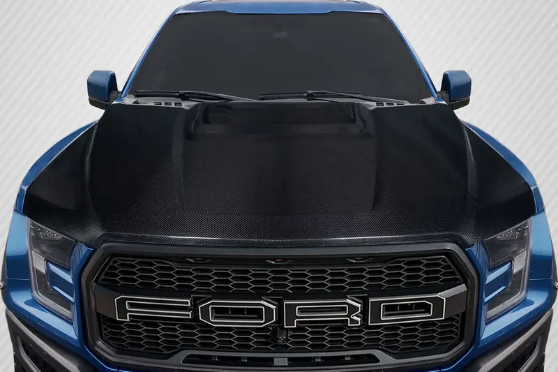 Carbon Creations 17-20 Ford Raptor Carbon Fiber Oem Type Hood 1