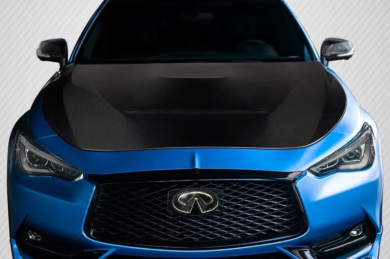 Carbon Creations 17-22 Infiniti Q60 Carbon Fiber Gts Type Hood 1