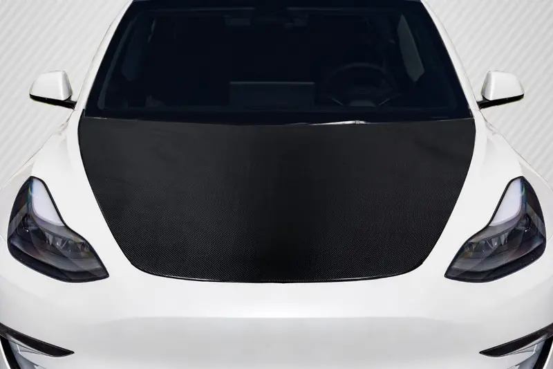 Carbon Creations 18-22 Tesla Model 3 Carbon Fiber Oem Type Hood 1