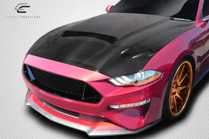 Carbon Creations 18-23 Ford Mustang Carbon Fiber Cvx Hood 2