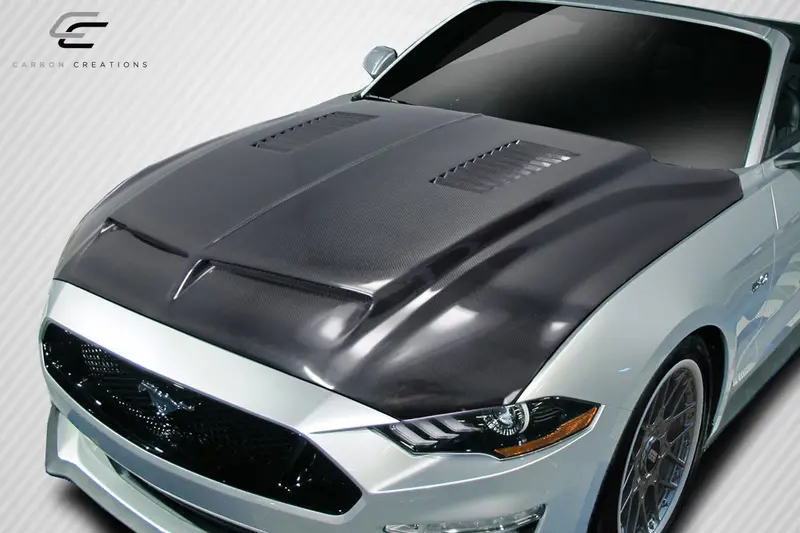 Carbon Creations 18-23 Ford Mustang Carbon Fiber Gt500 Hood 2