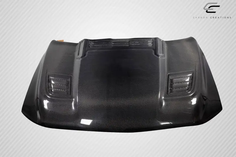 Carbon Creations 19-23 Dodge Ram Carbon Fiber Rebel Mopar Type Hood 2