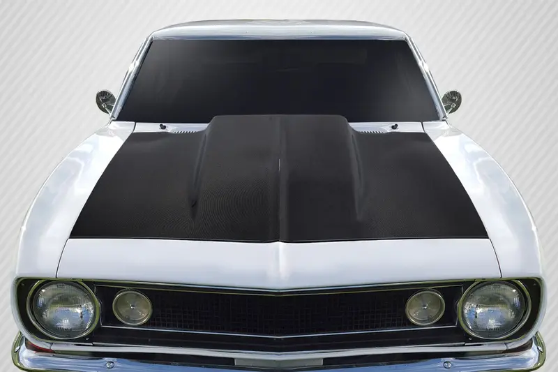 Carbon Creations 1967-1969 Chevry Camaro Carbon Fiber 2" Cowl Hood 1