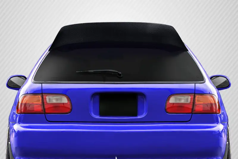 Carbon Creations 1992-1995 Honda Civic Hb Demon Rear Roof Wing Spoiler 2