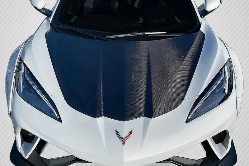 Carbon Creations 20-23 Chevry Corvette C8 Carbon Fiber Oem Type Hood 1