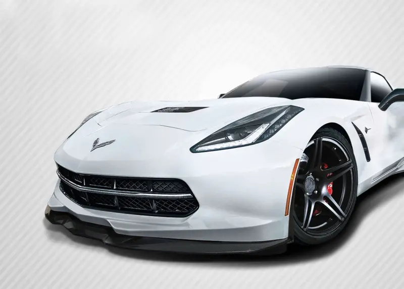 Carbon Creations 2014-15 Chevy Corvette C7 Apex Front Splitter - 3 Pc 1