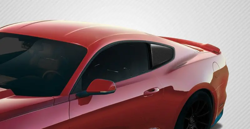 Carbon Creations 2015-2015 Ford Mustang R-Spec Window Scoop - 2 Piece 1