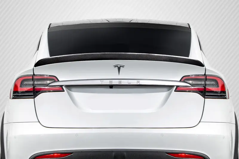 Carbon Creations 2016-2020 Tesla Model X High Kick Rear Wing Spoiler 1