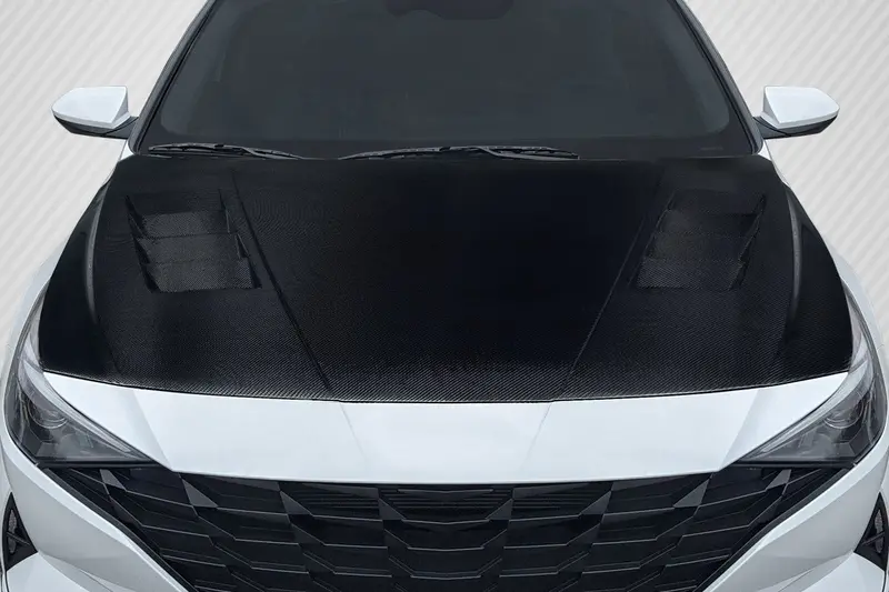 Carbon Creations 21-23 Hyundai Elantra Carbon Fiber Kima Hood 1