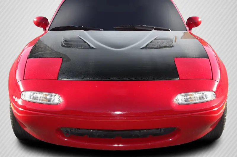 Carbon Creations 90-97 Mazda Miata Carbon Fiber Dritech Venom Hood 1