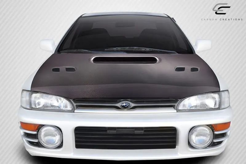 Carbon Creations 93-01 Subaru Impreza Carbon Fiber Sti Type Hood 1