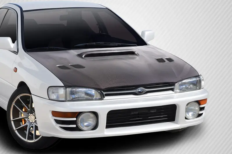 Carbon Creations 93-01 Subaru Impreza Carbon Fiber Sti Type Hood 2