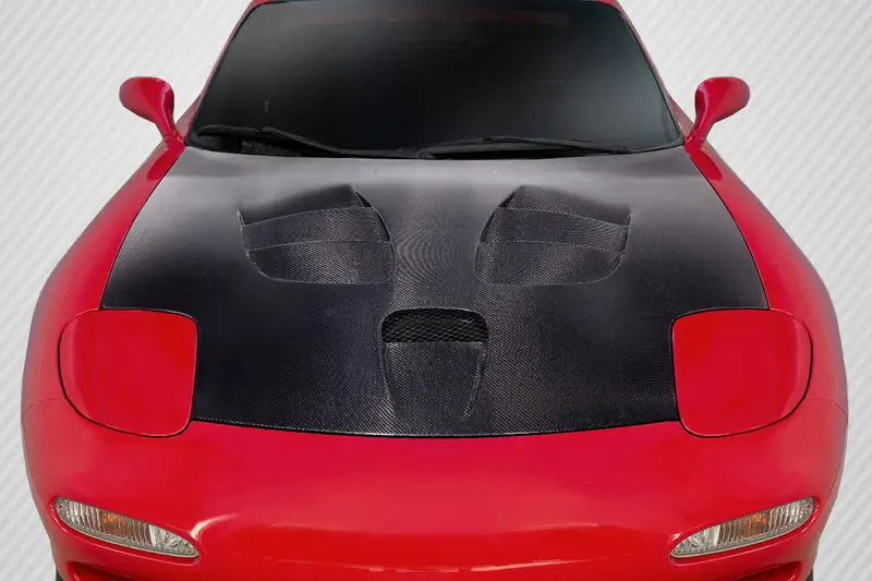 Carbon Creations 93-97 Mazda Rx-7 Carbon Fiber Scooter Hood 1