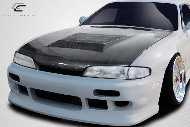Carbon Creations 95-96 Nissan 240Sx S14 Carbon Fiber D-Spec Hood 2