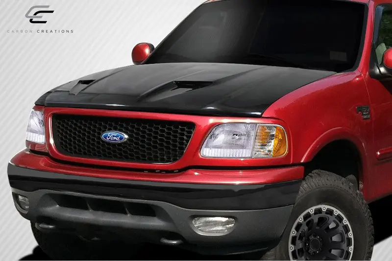 Carbon Creations 97-03 Ford F-150/ F-250/ 97-02 Expedition Cvx V3 Hood 2