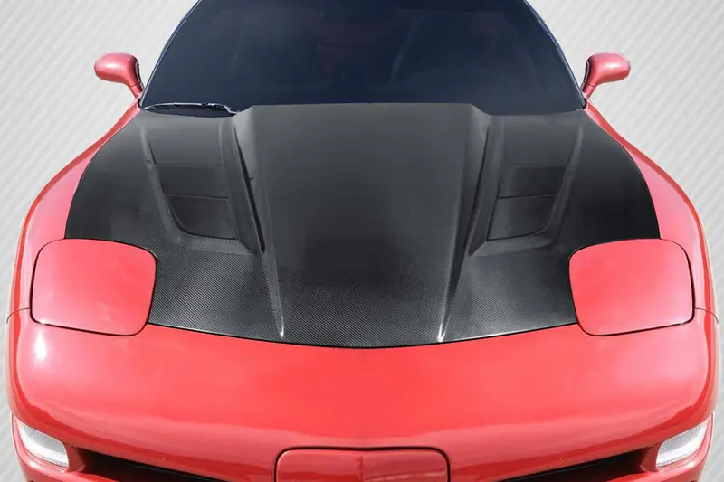 Carbon Creations 97-04 Chevry Corvette C5 Cf Dritech H Design Hood 1