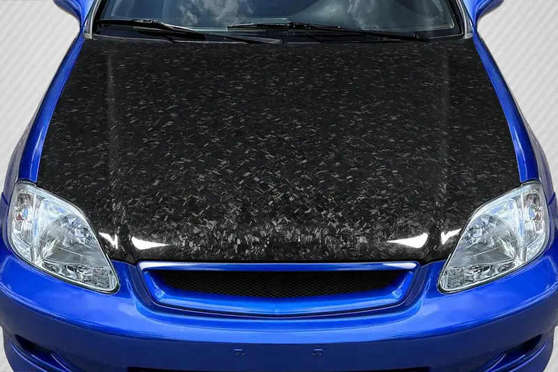 Carbon Creations 99-00 Honda Civic Cf Aeroforge Dritech Oem Type Hood 1