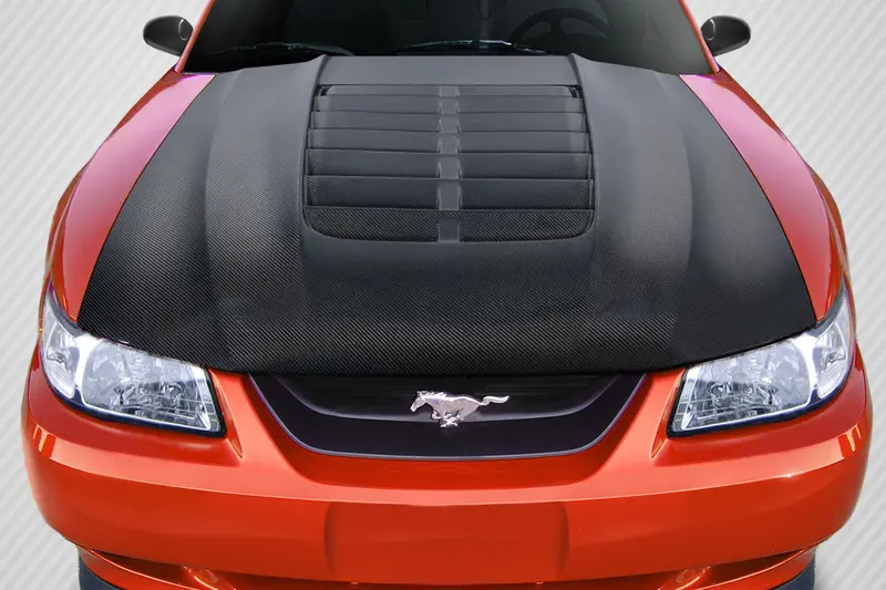 Carbon Creations 99-04 Ford Mustang Carbon Fiber Gt500 V2 Hood 1