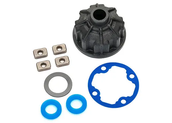 Carrier, Differential (Heavy Duty)/ X-Ring Gaskets (2)/ Ring Gear Gasket/ Spacers (4)/ 12.2X18x0.5 Ptfe-Coated Washer (1) 1